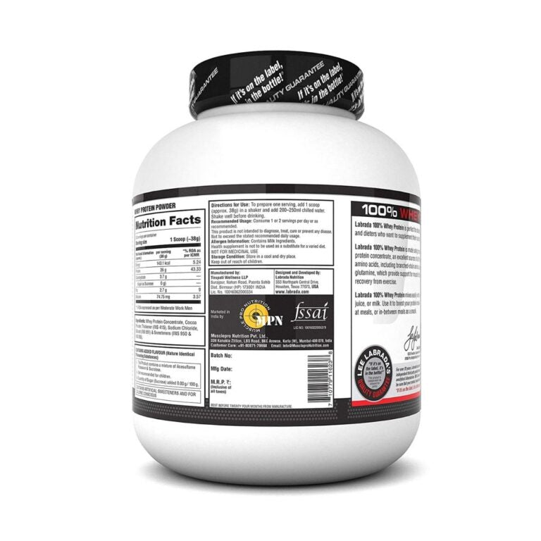 Labrada 100% Whey Protein Concentrate- 4lbs pack 1.8kg