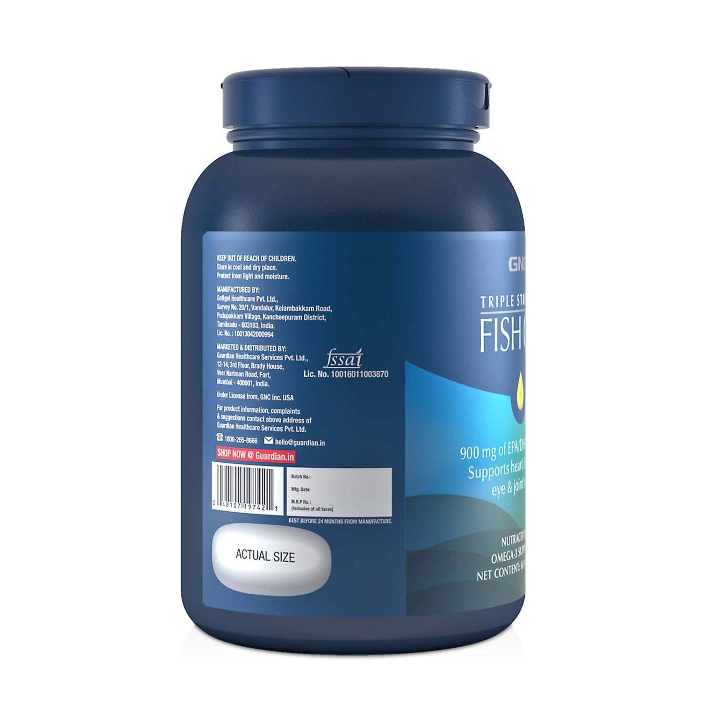 GNC Triple Strength Fish Oil 1500mg Omega-3