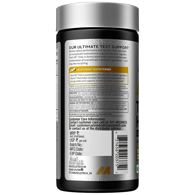 MuscleTech Test HD Elite, Tribulus Testa booster