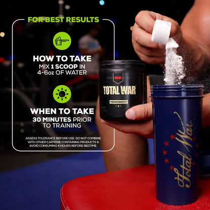REDCON1 Total War Pre Workout, 30 servings Official Importer