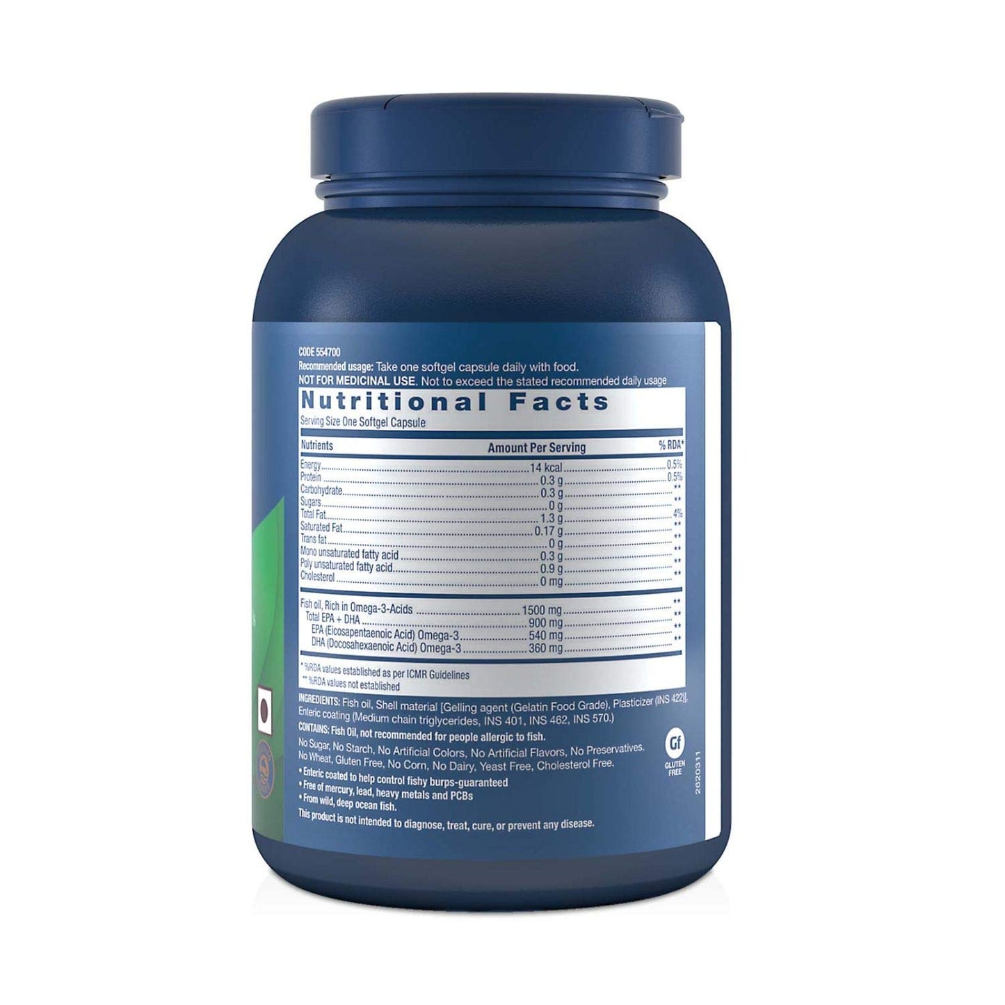 GNC Triple Strength Fish Oil 1500mg Omega-3