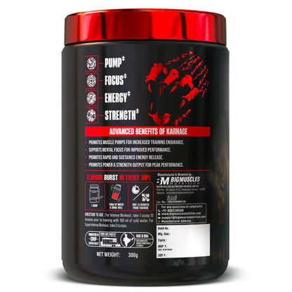 Big Muscle Karnage pre workout 60 servings