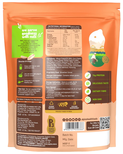 Alpino Zero Added Sugar Super Muesli 400gm